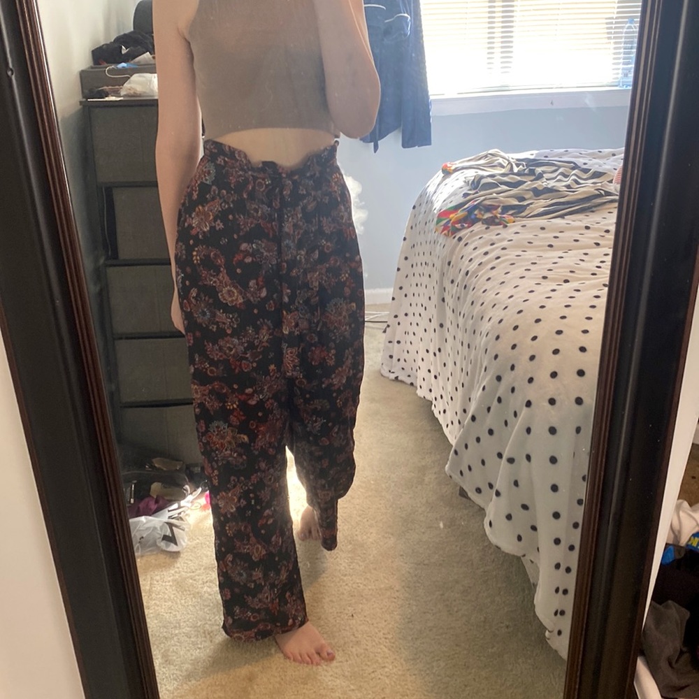 Floral dress pants